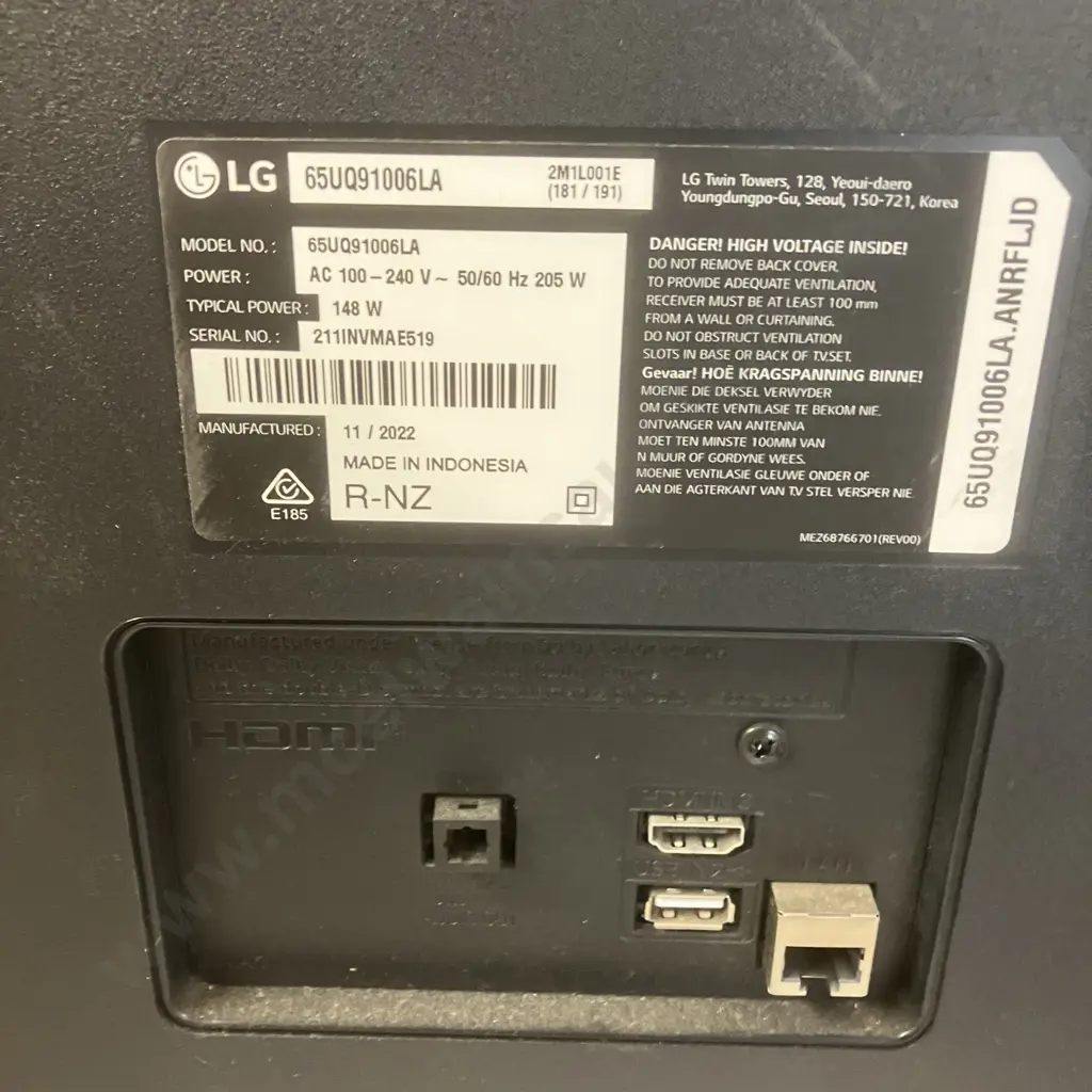 LG 65" TV - Model 65UQ91006LA1 (No Remote) Image 1++