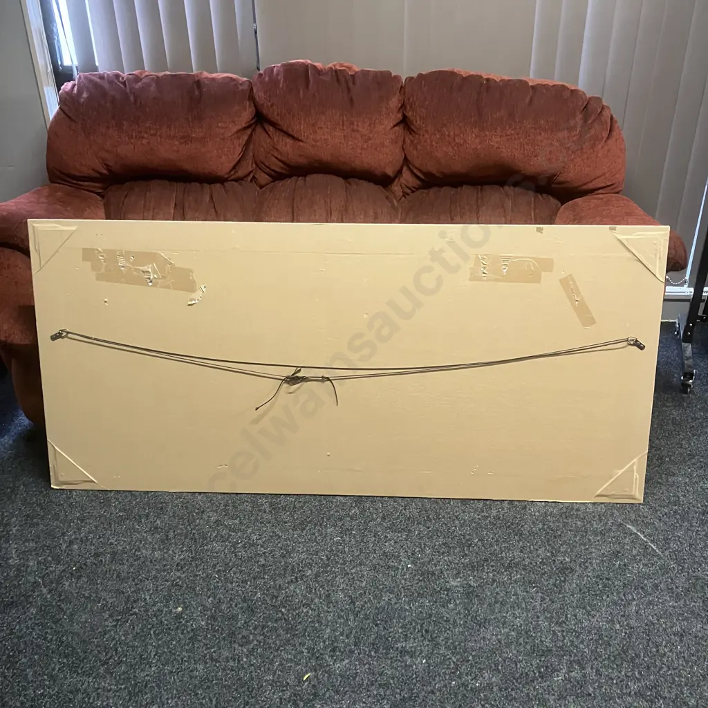 Silver Colour Framed With Raised Finish Wall Mirror. 75 x 165cm Image 1++