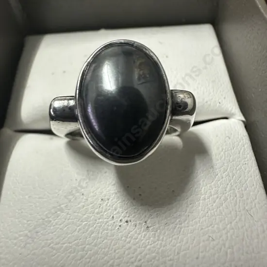 Stamped 925 Oval Moonstone Ring