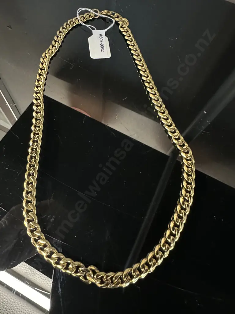 Gold Colour Chain Stamped Stainless Steel Image 1++