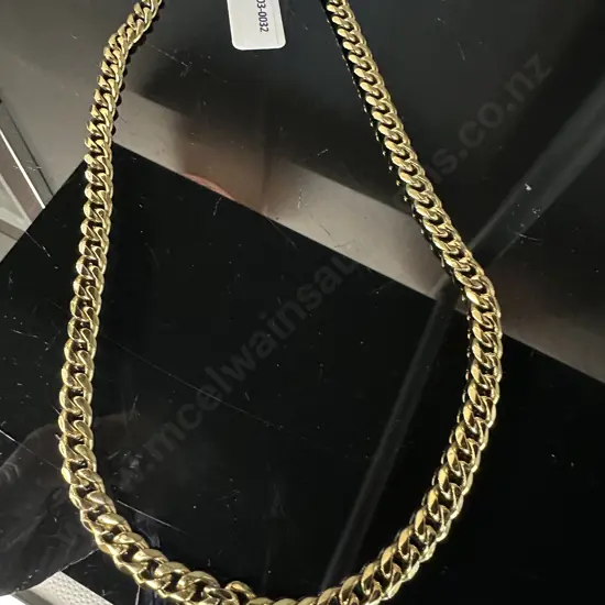 Gold Colour Chain Stamped Stainless Steel
