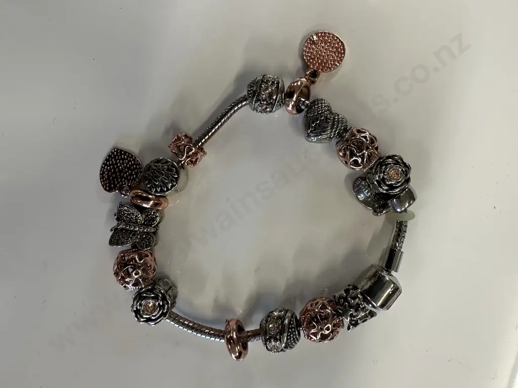 Pandora Style Charm Bracelet Image 1++