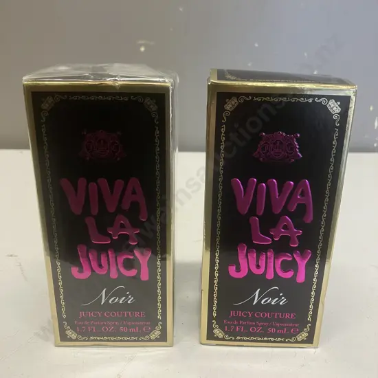 Viva La Juicy Noir Eau De Parfum Spray - 2 x 50mls