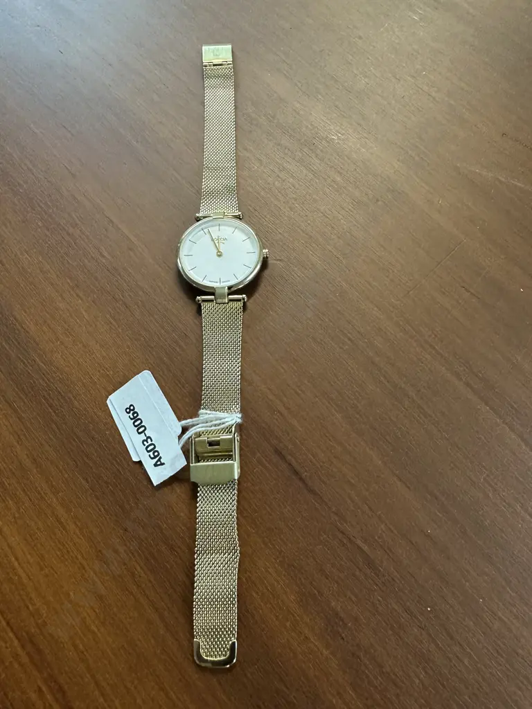 BOCCIA Womens Gold Plated Titanium Dress Watch With Gold Mesh Strap - #3340 30 Image 1++