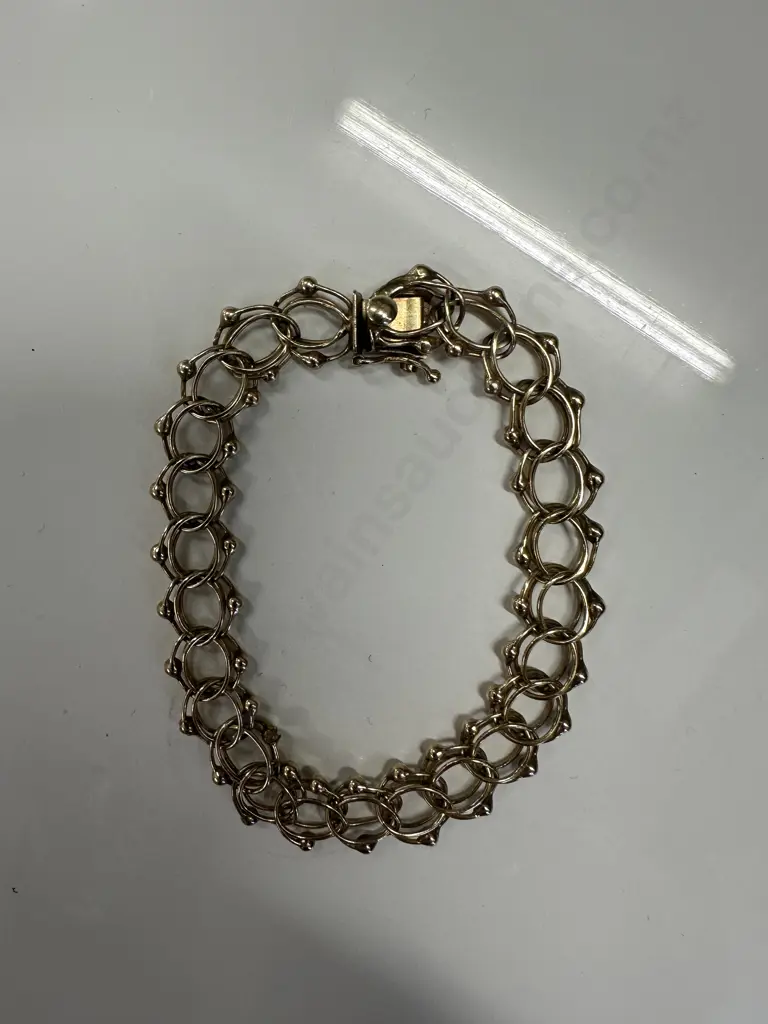 Stamped 14 Ct Gold Bracelet Image 1++