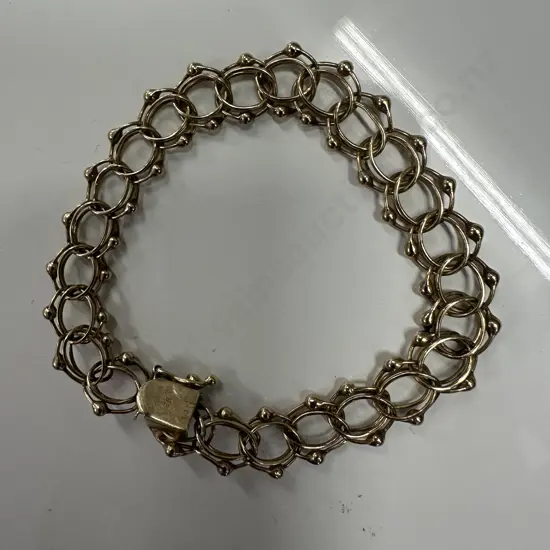 Stamped 14 Ct Gold Bracelet