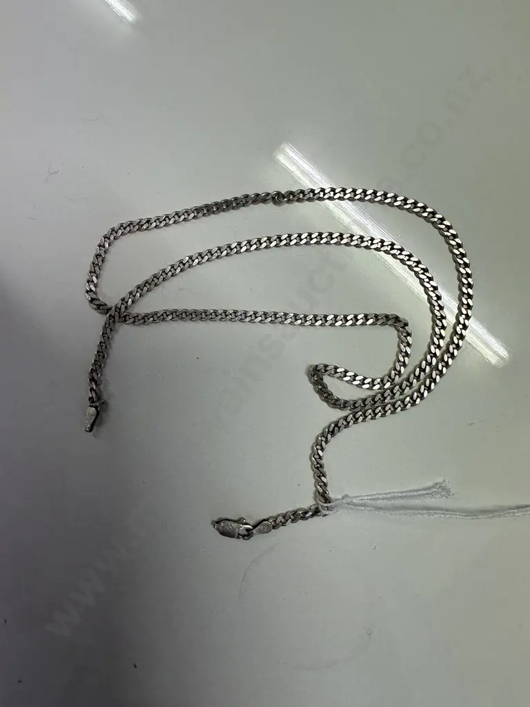 925 Stamped Italy Silver Necklace Image 1++