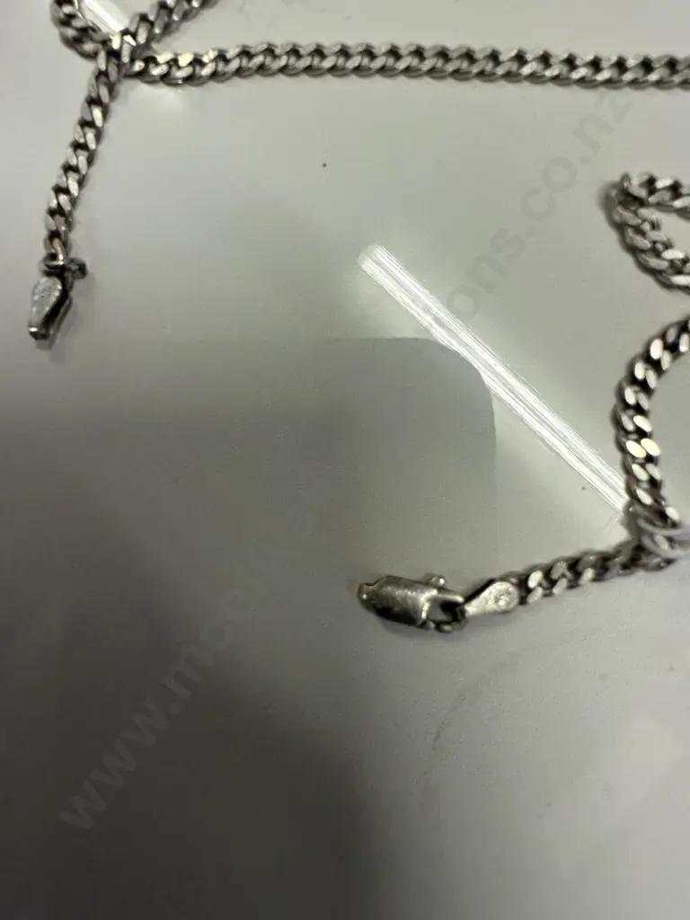 925 Stamped Italy Silver Necklace Image 1++