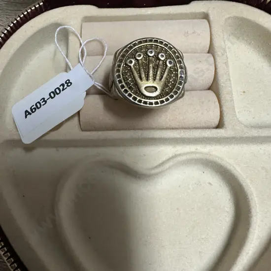 Gold Colour Viking King Ring With Crown Design