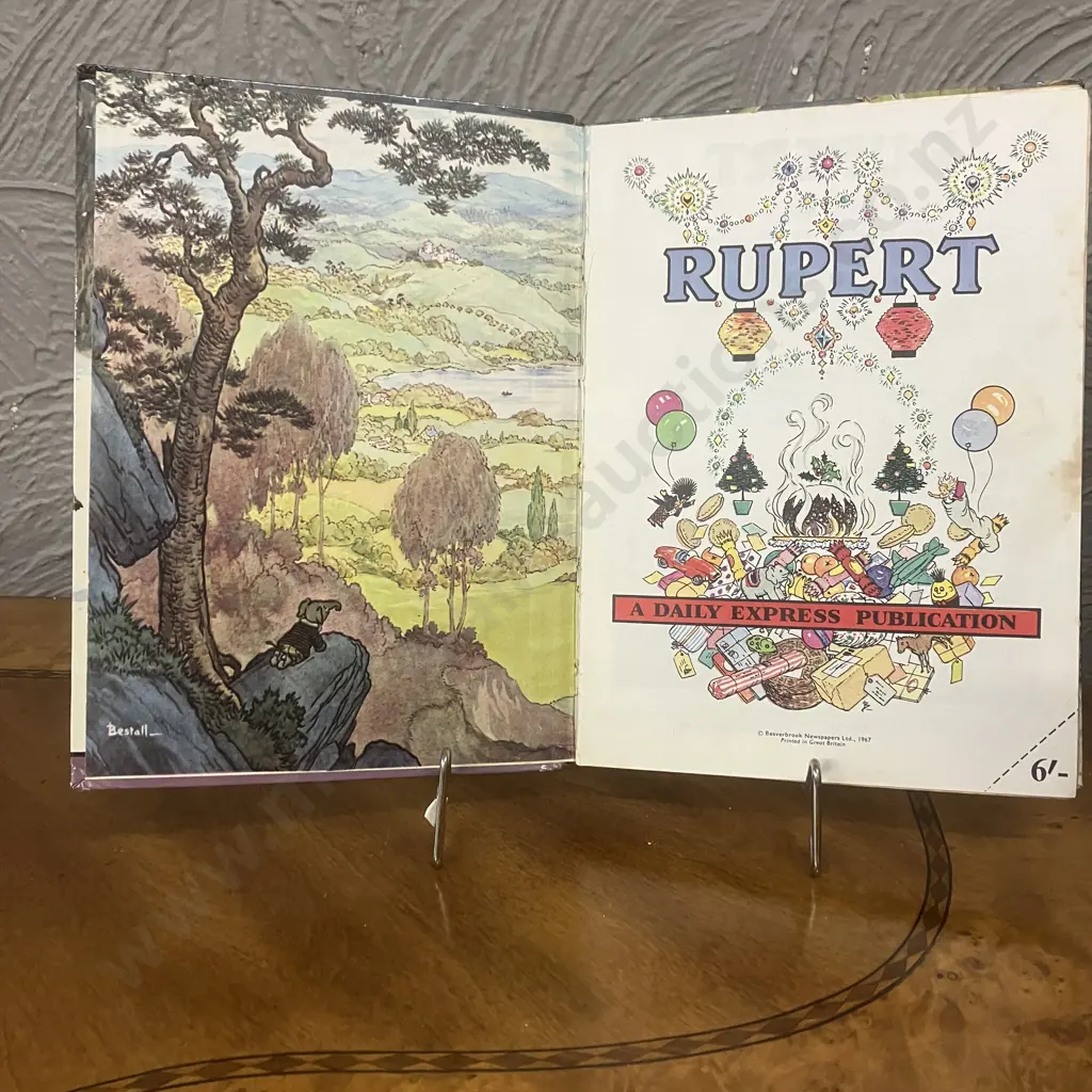 RUPERT ANNUAL 1967 Written & Illustrated by Alfred Bestall, Published by Daily Express 1967, Hardcover Image 1++