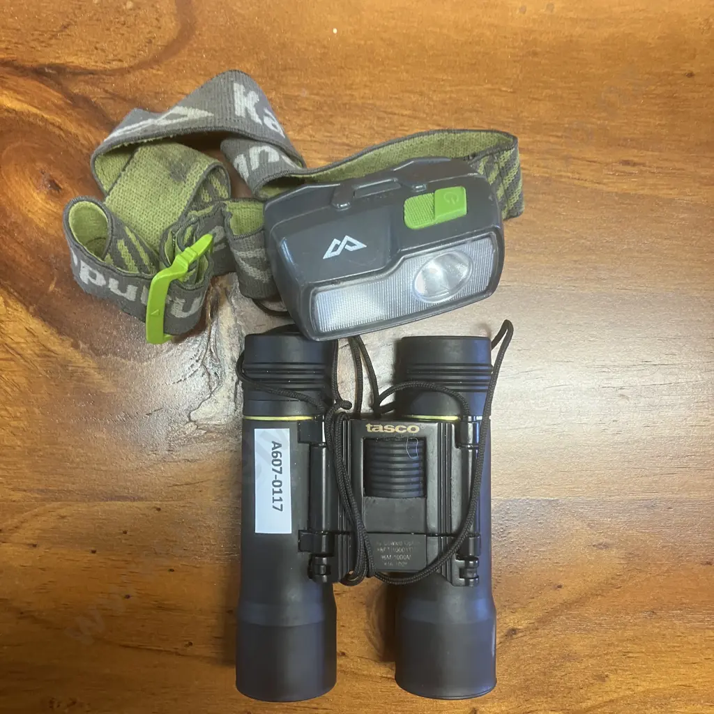 Kathmandu LED Headlamp, Tasco #16-1025 Binoculars Image 1++