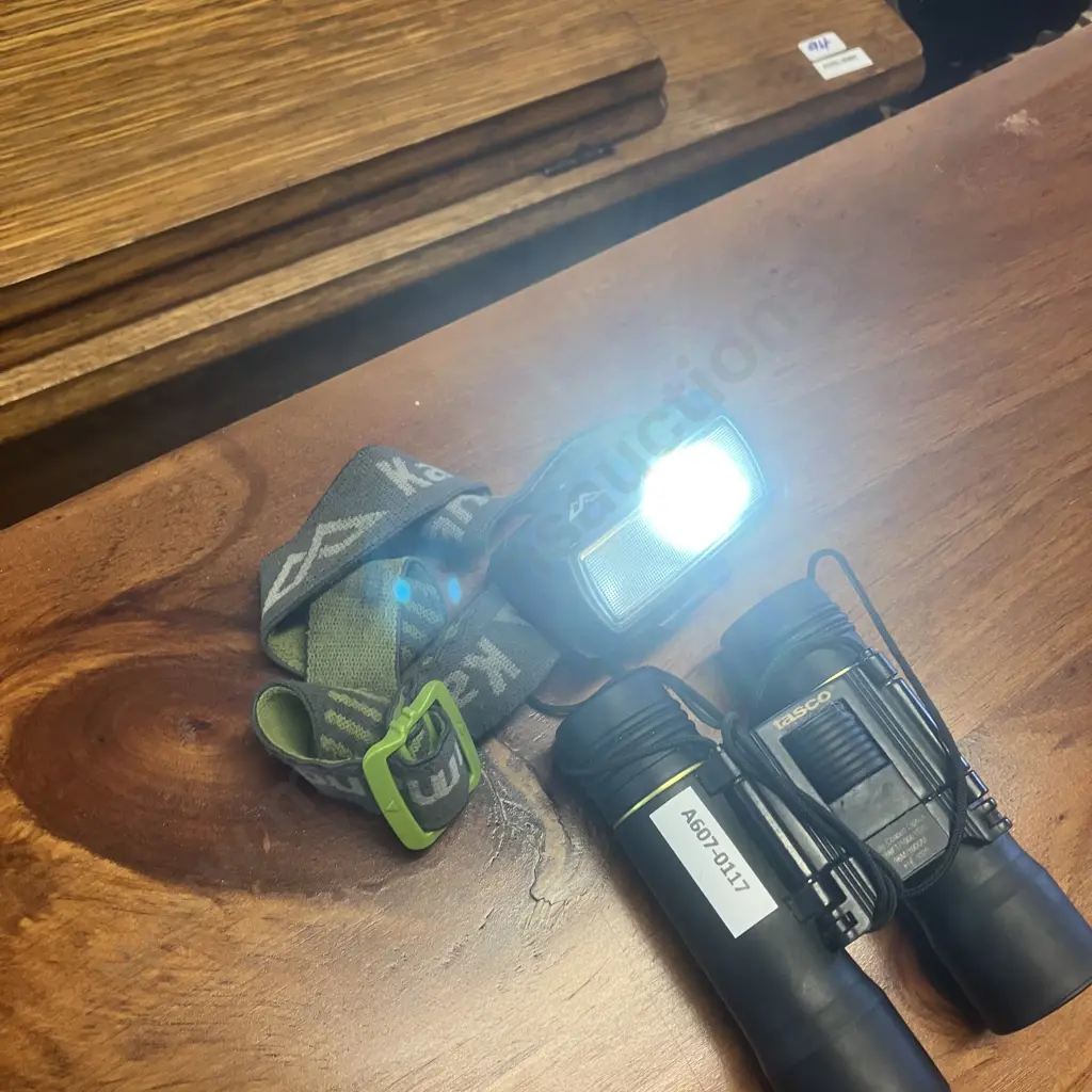 Kathmandu LED Headlamp, Tasco #16-1025 Binoculars Image 1++