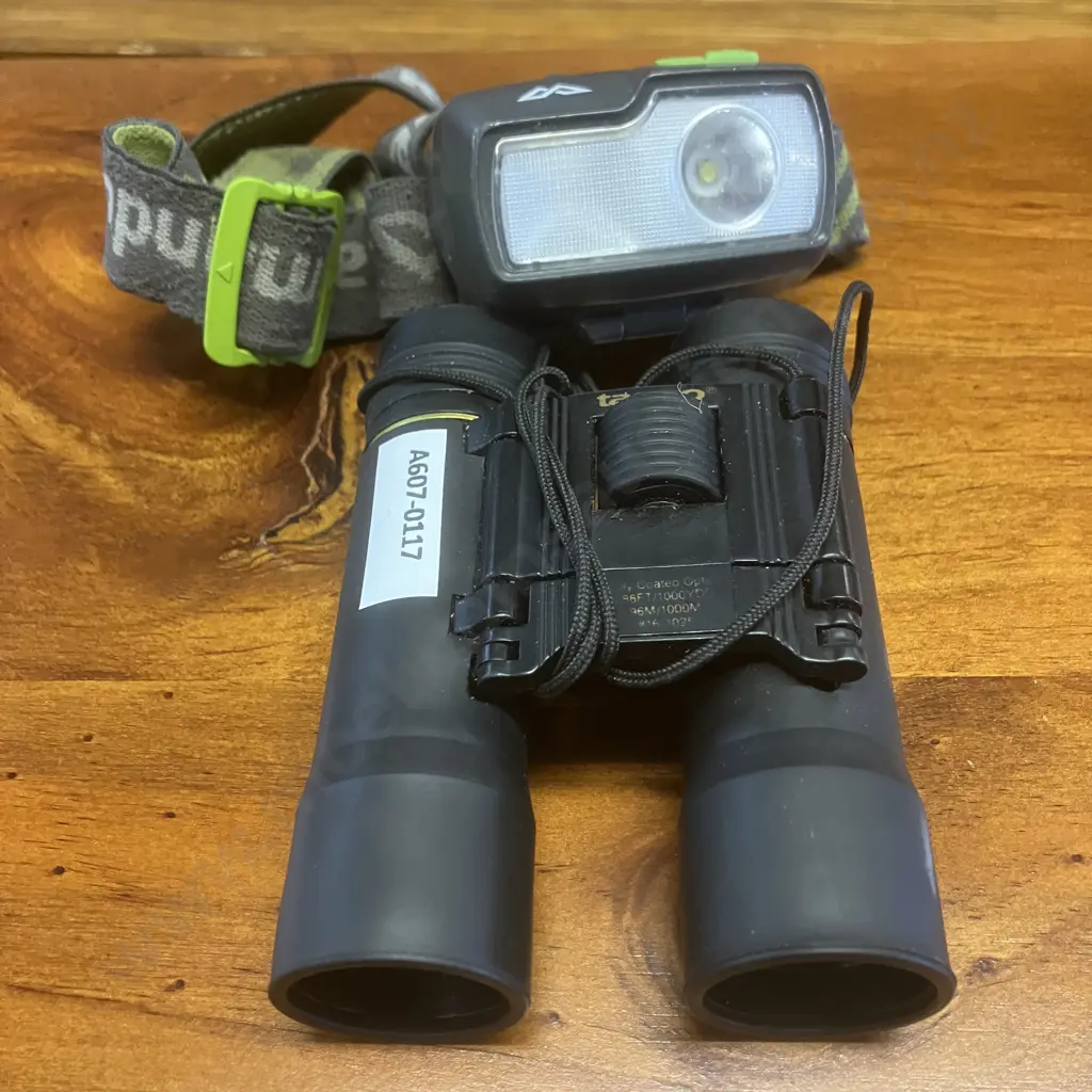Kathmandu LED Headlamp, Tasco #16-1025 Binoculars Image 1++
