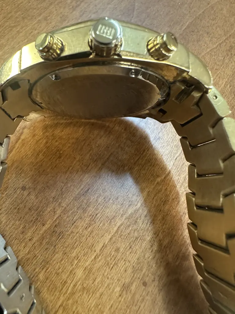 Michael Hill Men's Solar Chronograph Watch in Gold Tone Stainless Steel - Model 9393 Image 1++