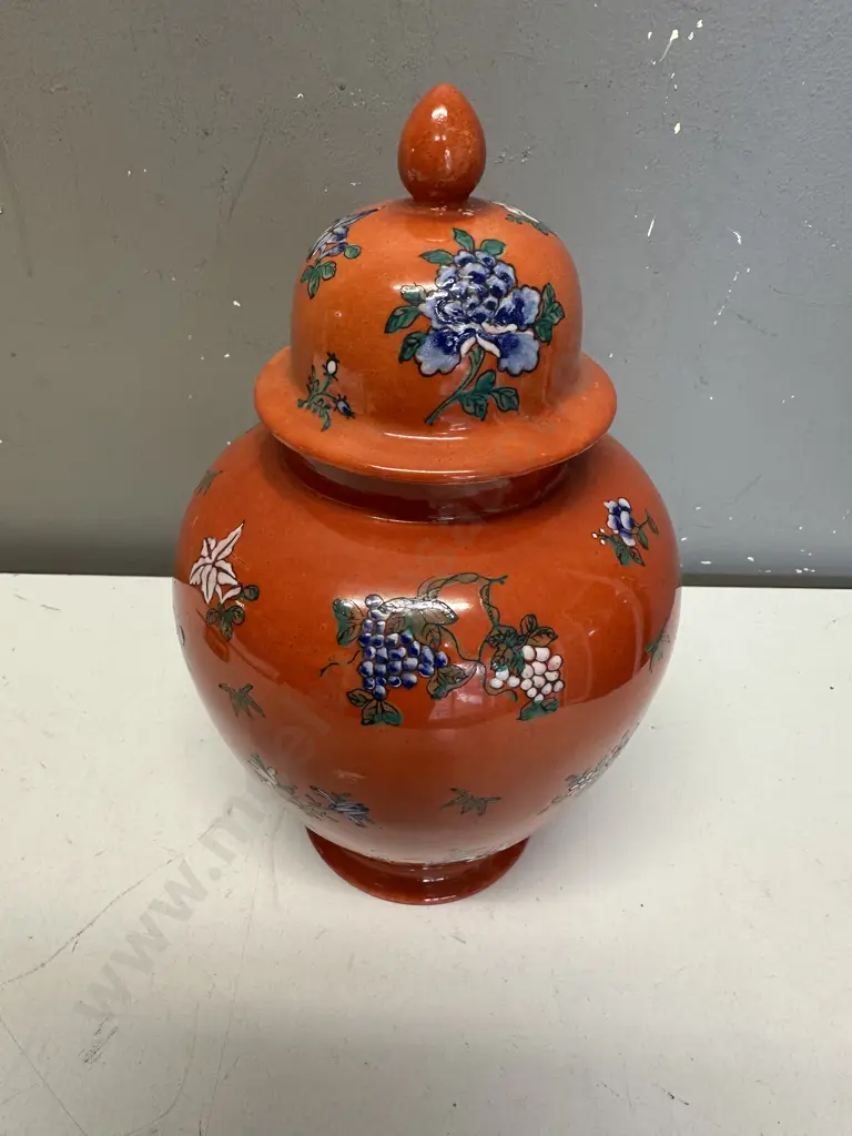 Vintage Decorative Oriental Ginger Jar H25cm. Image 1++