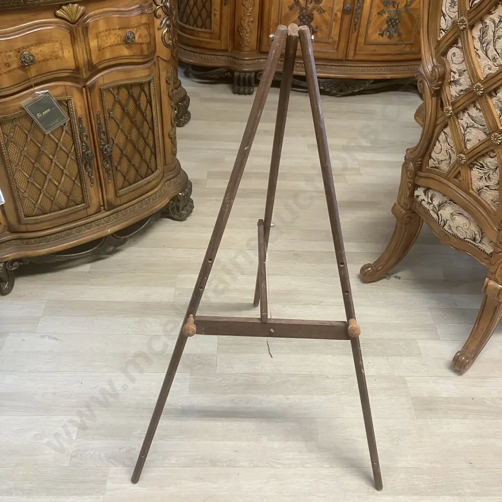 Vintage Wooden Folding Display Easel. 101 x 61cm Image 1++