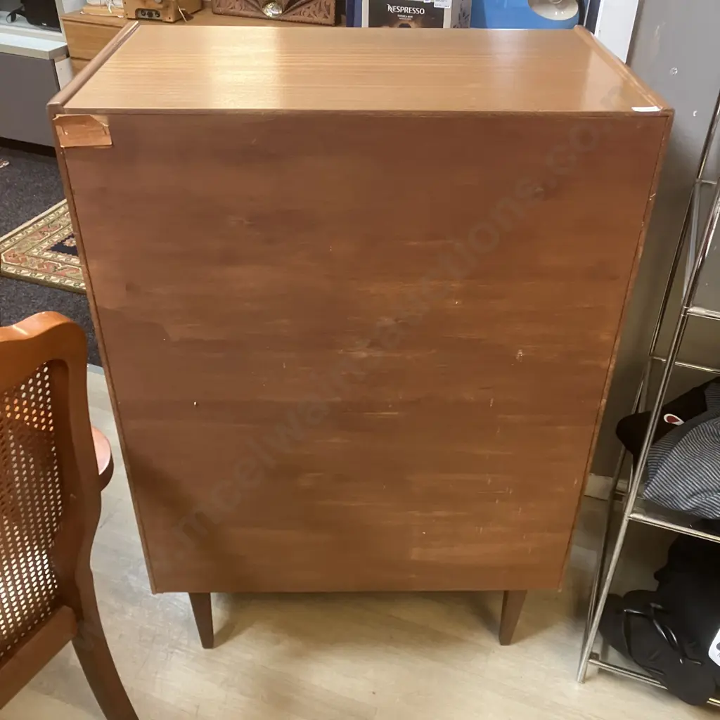 Airest New Zealand Mid-Century Tallboy With 6 Drawers. H114,W77,D47cm. Image 1++