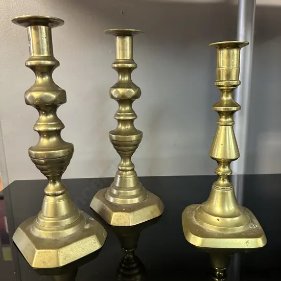 Vintage Brass Candle Stick Holders