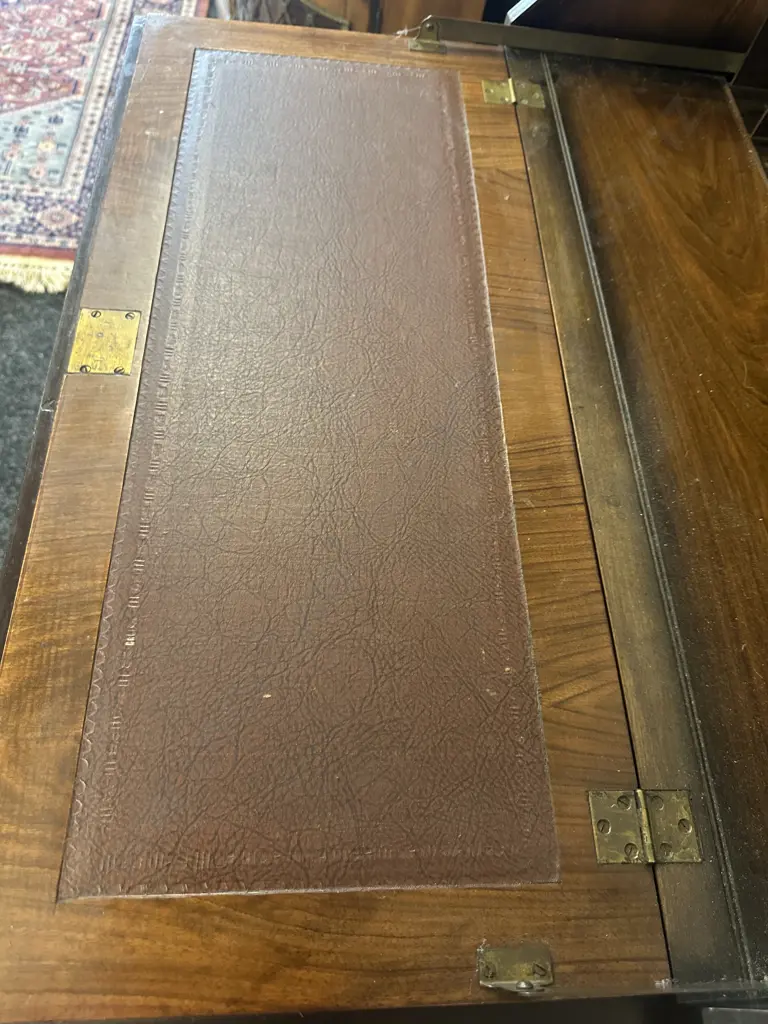 Antique Mahogany Drop Front Secretary Desk. H103 W75 D44cm Image 1++