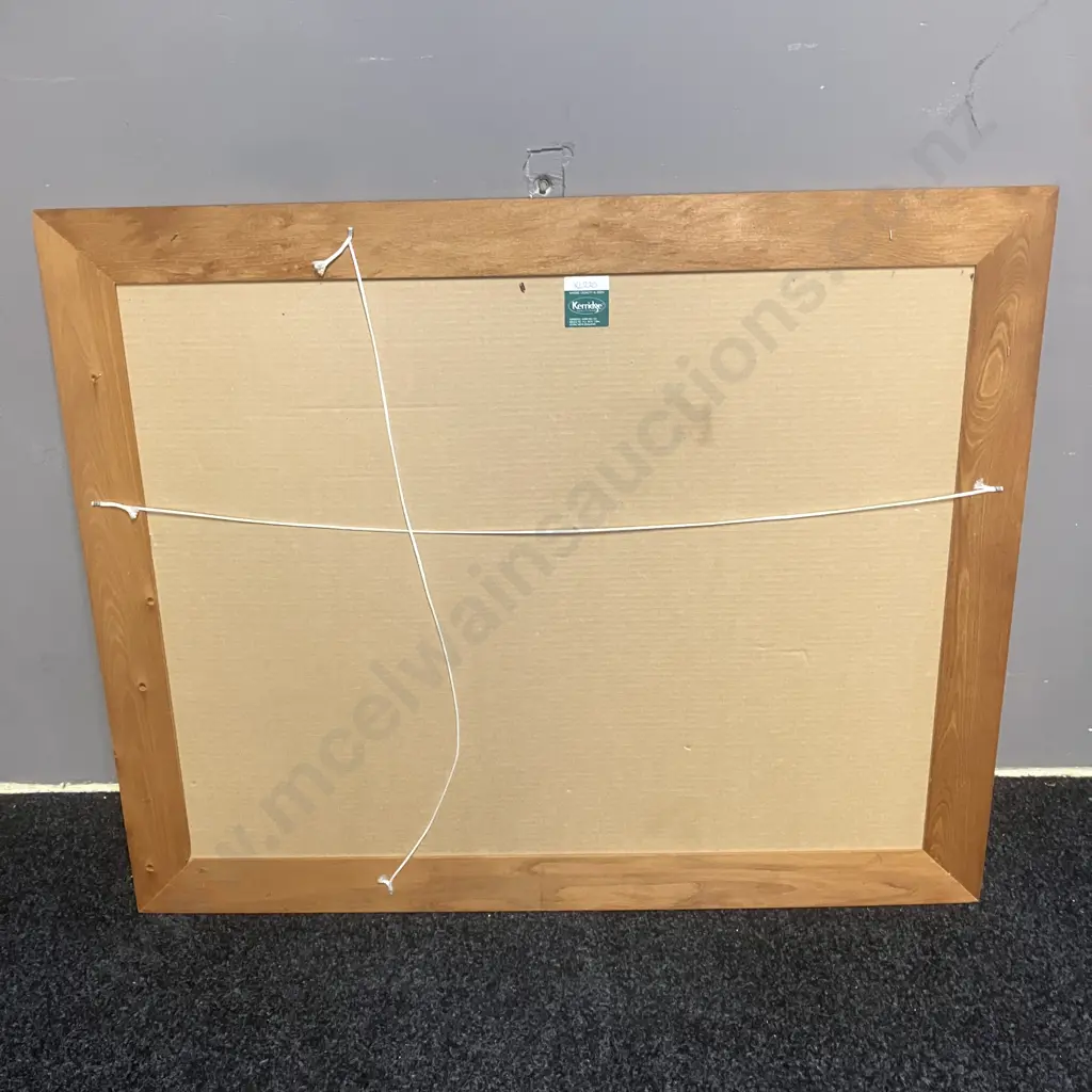 Rimu Framed Wall Mirror. 90 x 73cm Image 1++