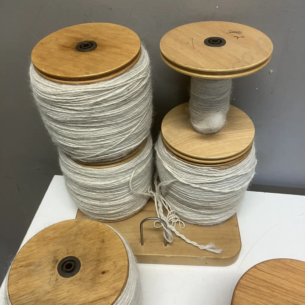 Ashford e-Spinner Bobbins, Lazy Kate, Wooden Threading Hook, Instructions Etc Image 1++