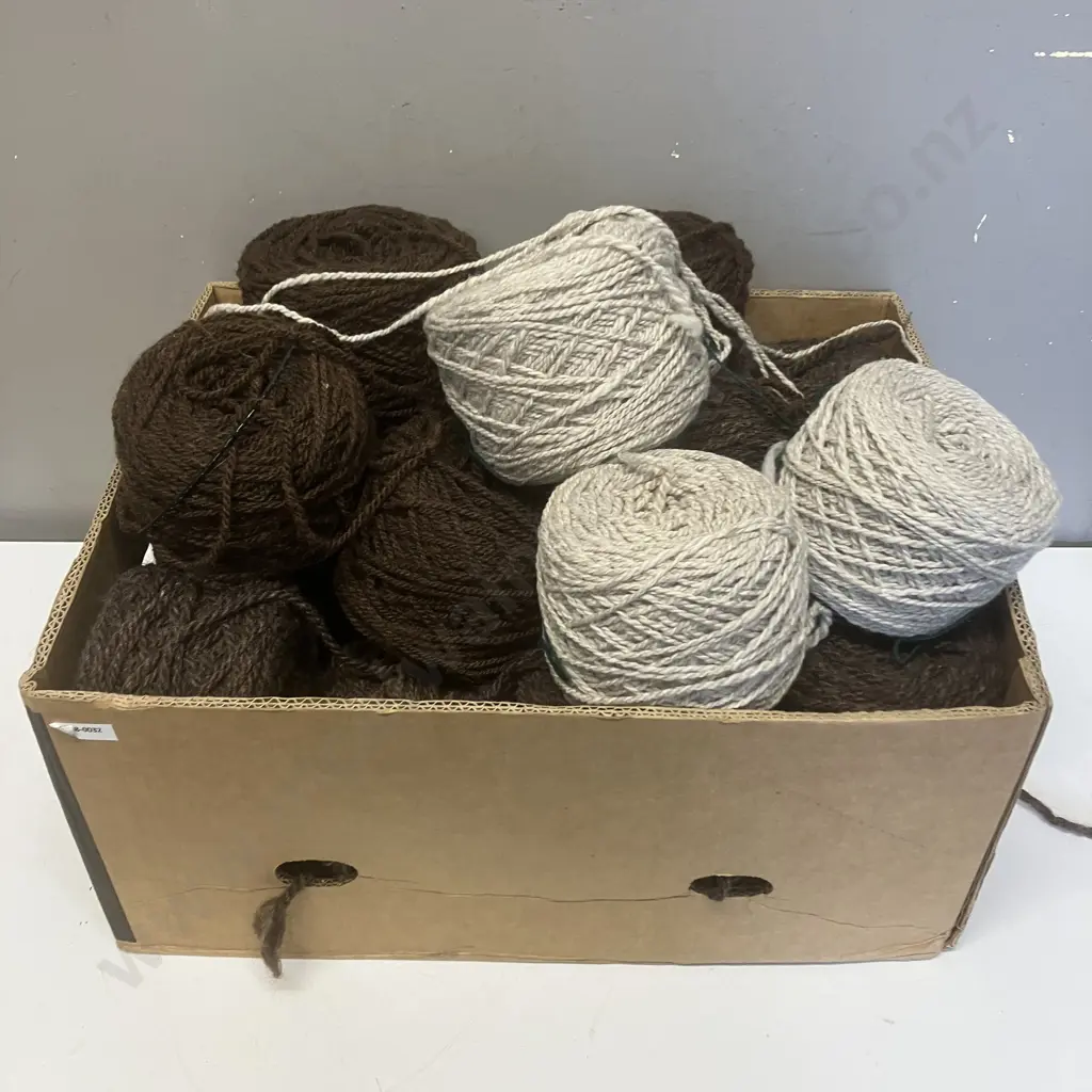 Box Lot Assorted Wool Image 1++