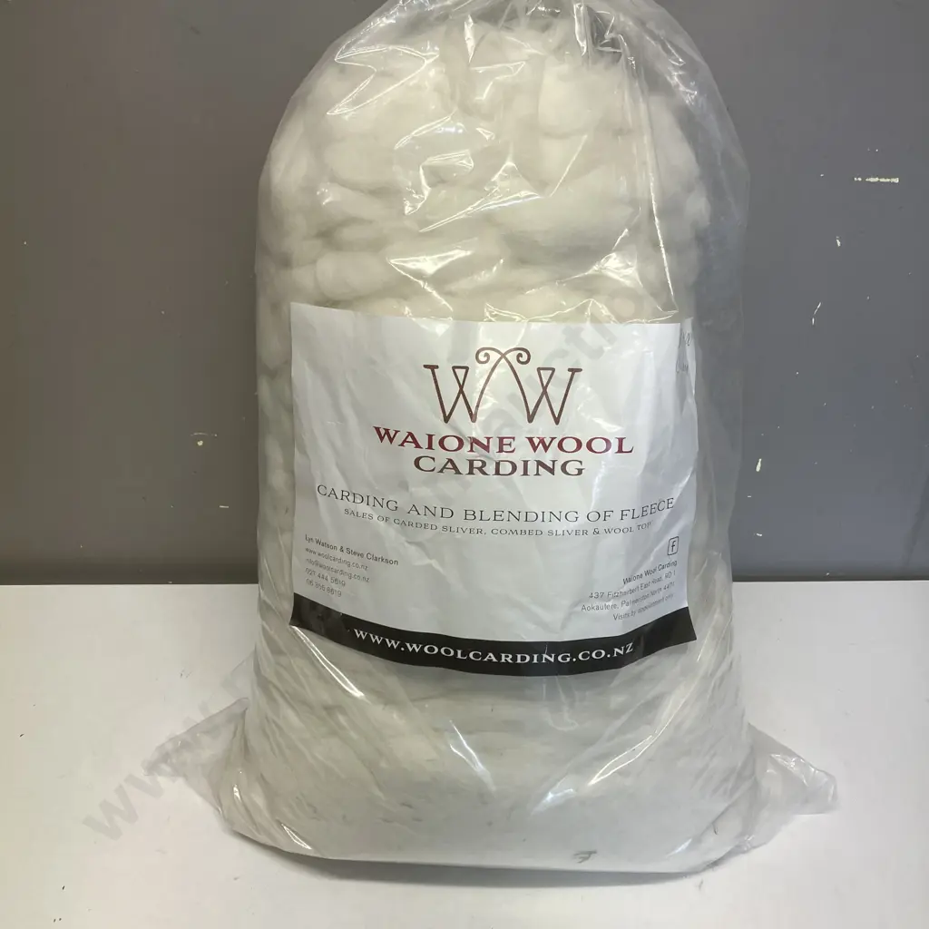 Bag of Carded Alpaca Fleece Image 1++