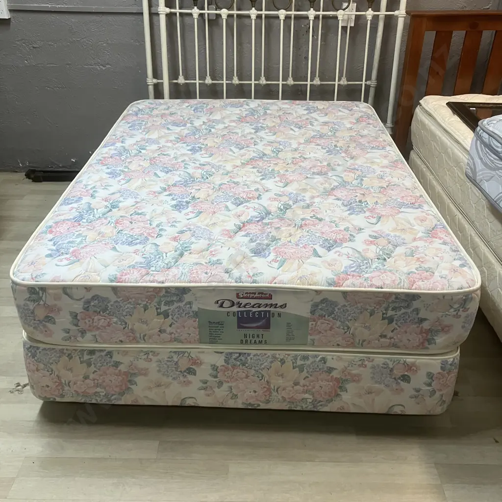 Sleepyhead Dreams Collection Night Dreams Double Size Mattress & Base Image 1++