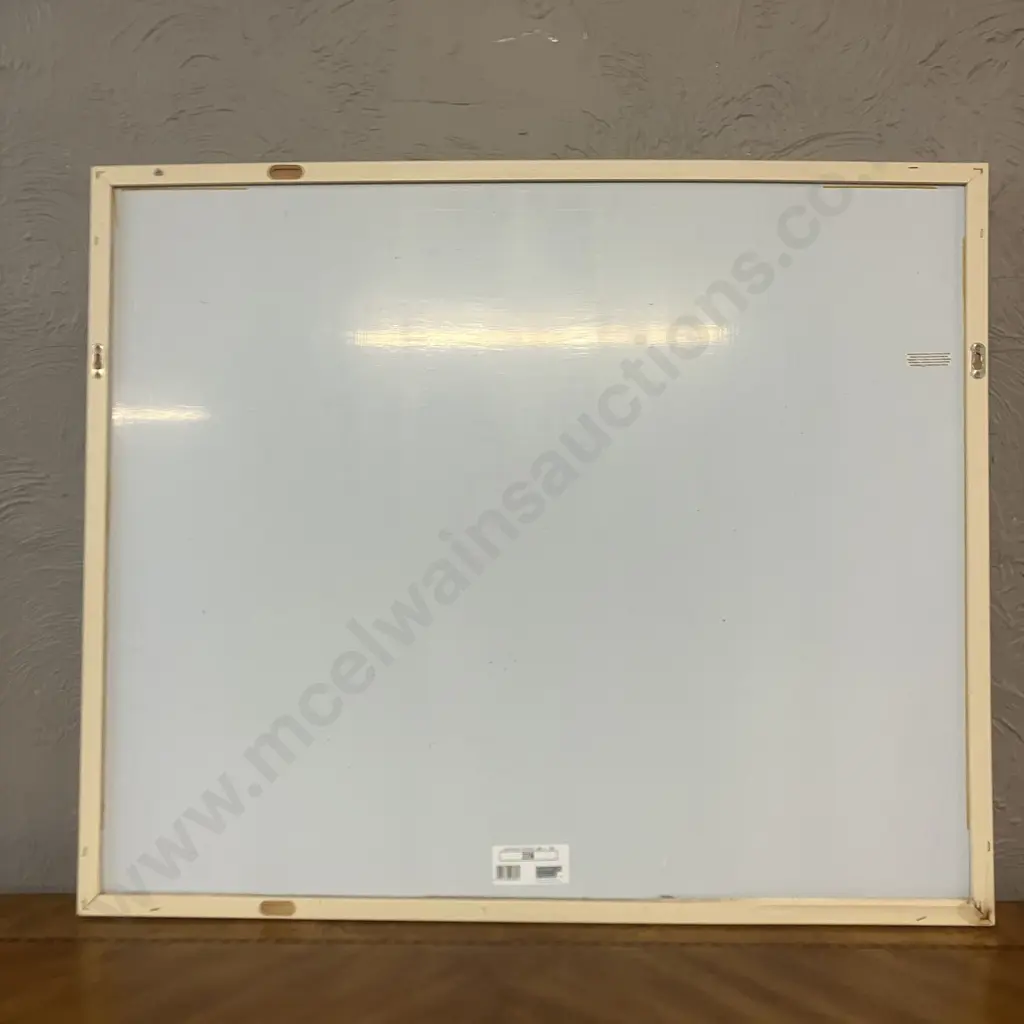 Cream Framed Bathroom Wall Mirror. 75 x 90cm Image 1++