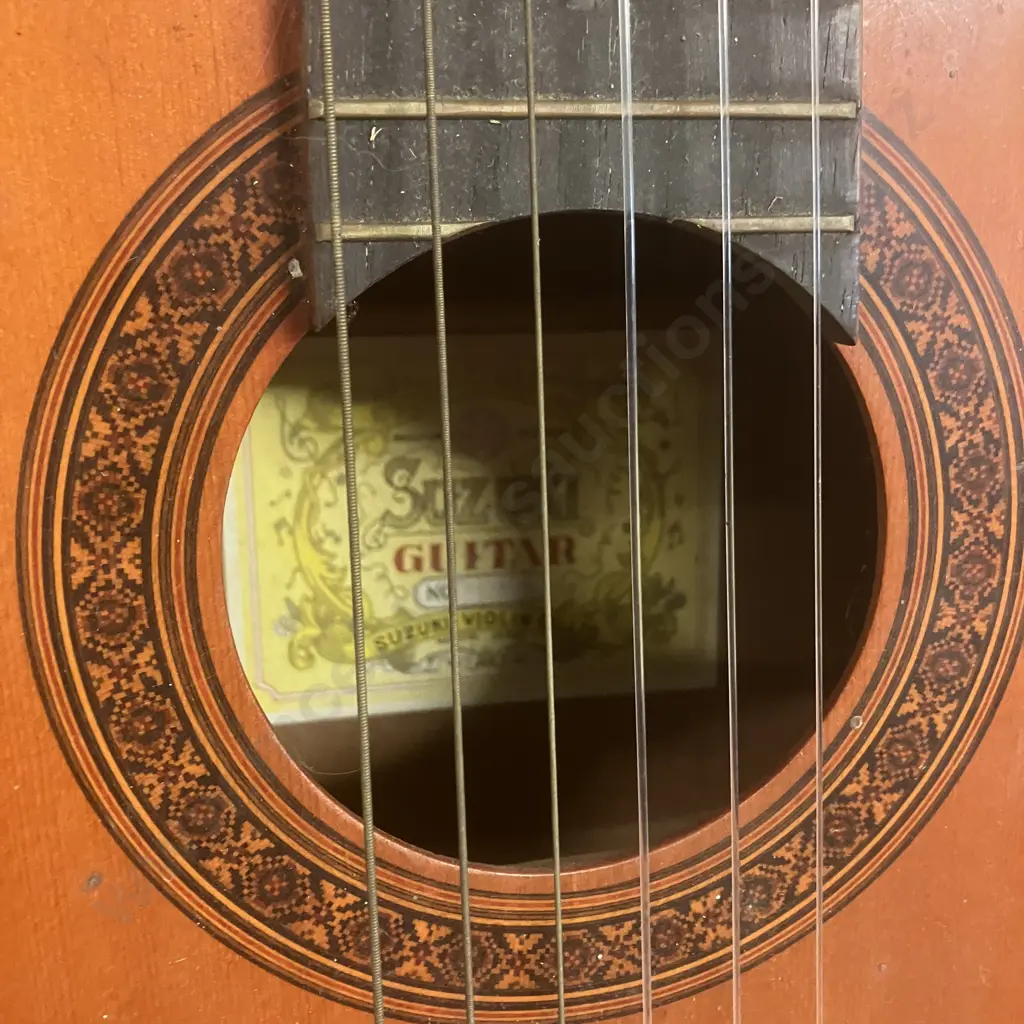 Suzuki Vintage Classical Acoustic Guitar - Japan, With Guitar Strap Image 1++