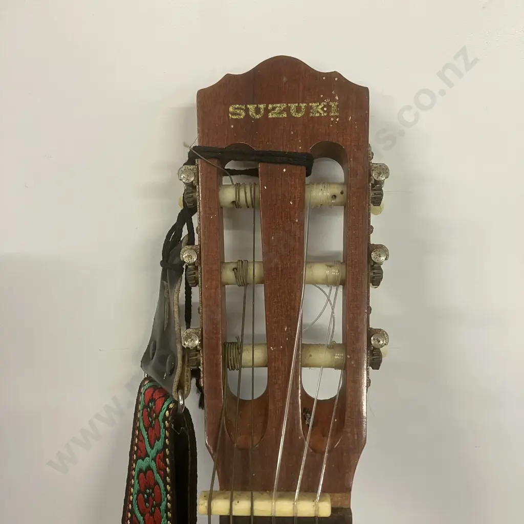 Suzuki Vintage Classical Acoustic Guitar - Japan, With Guitar Strap Image 1++