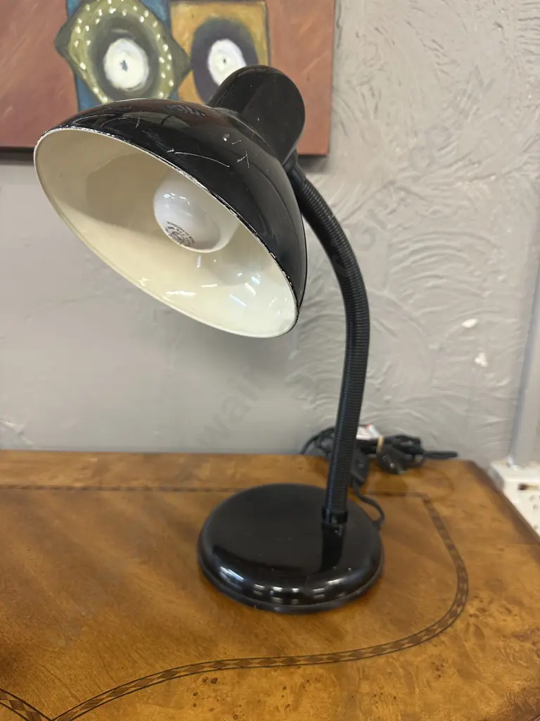 Brilliant Lighting Melbourne Black Goose Neck Desk Lamp Image 1++