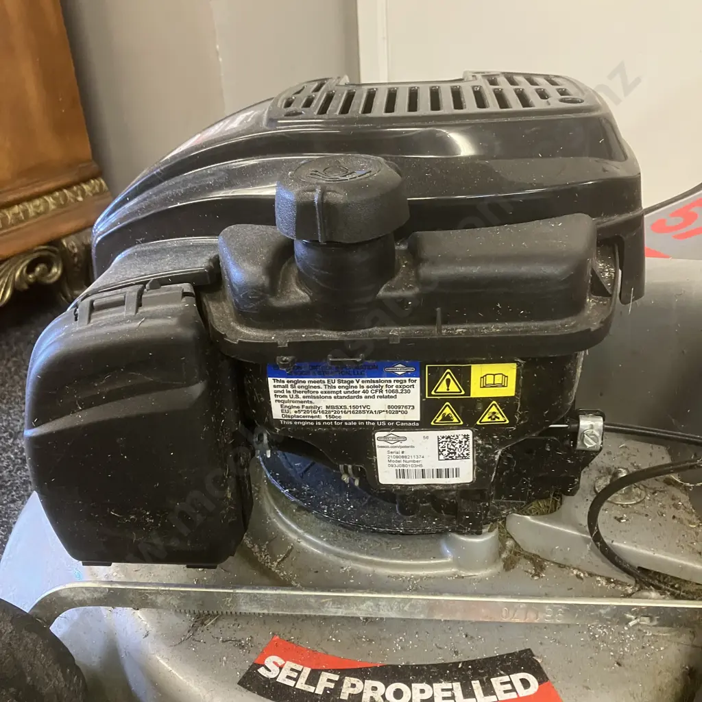 Masport 575 Series 18 2'n1 Electric Start Self Propelled Lawn Mower With Catcher & B&S Instart Battery & Charger Image 1++