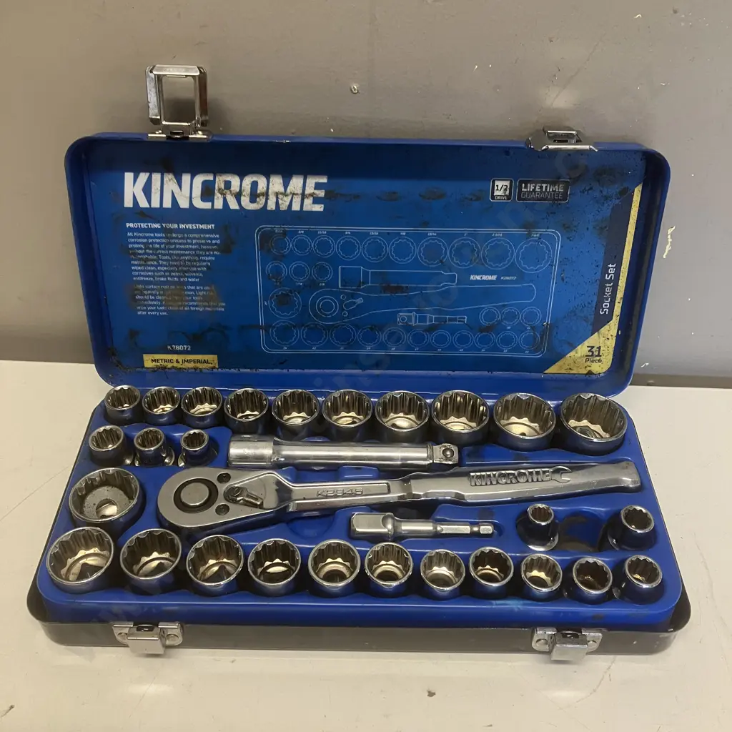 Kincrome 31 Piece Socket Set #K28072 Metric & Imperial Image 1++