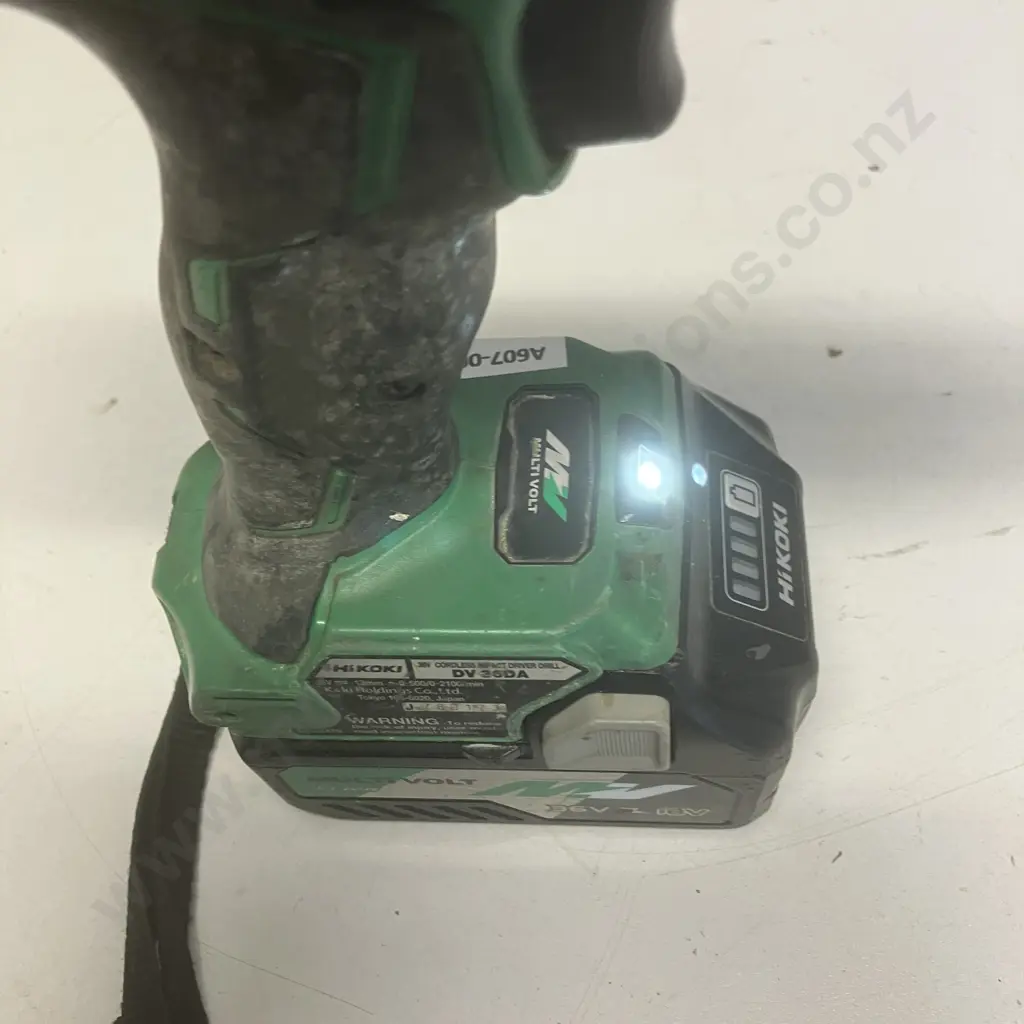 HiKoki 36V Brushless Impact Driver Drill DV36DA & 18V - 36V Multi Volt Battery (No Charger) Image 1++
