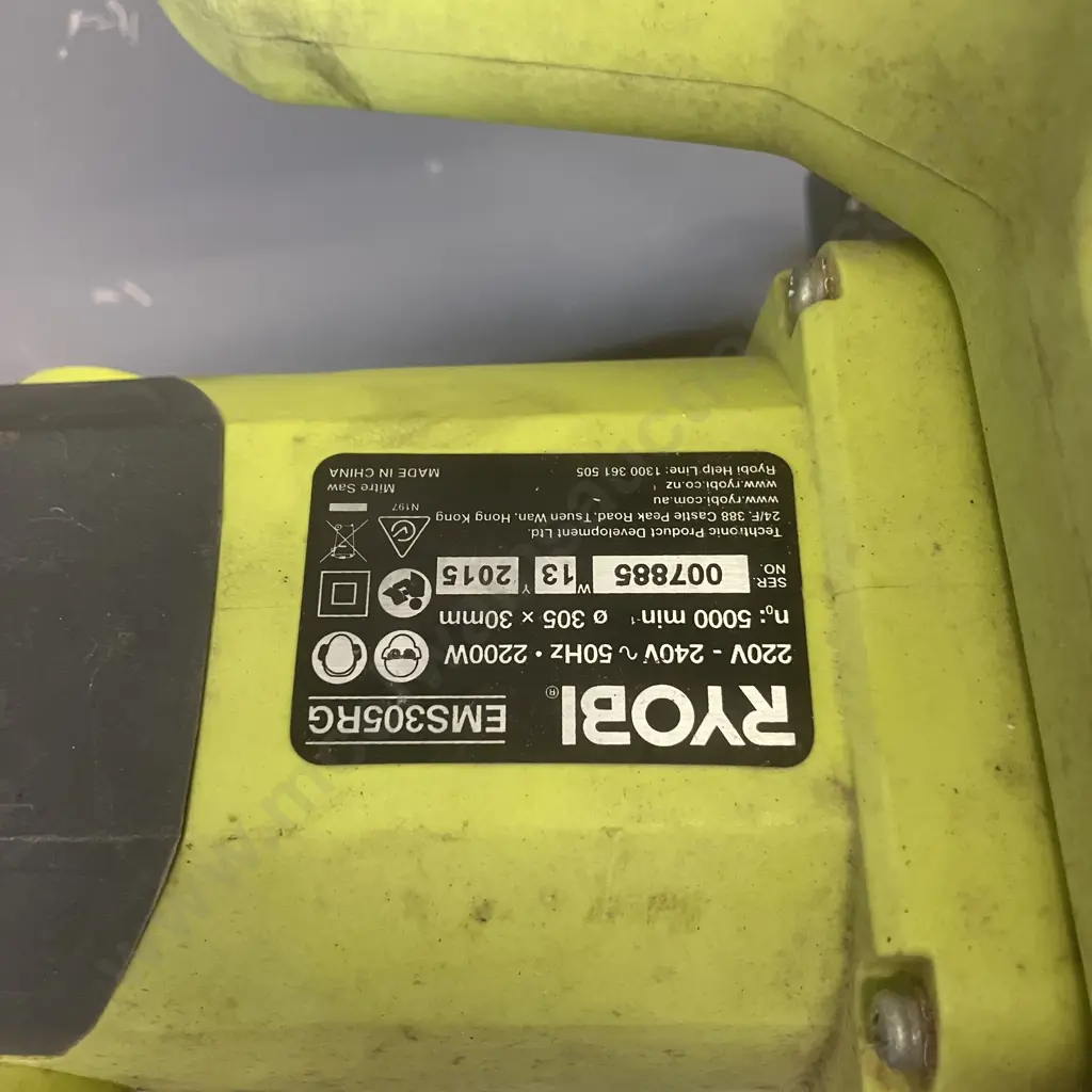 Ryobi EMS305RG Sliding Compound Mitre Saw Image 1++