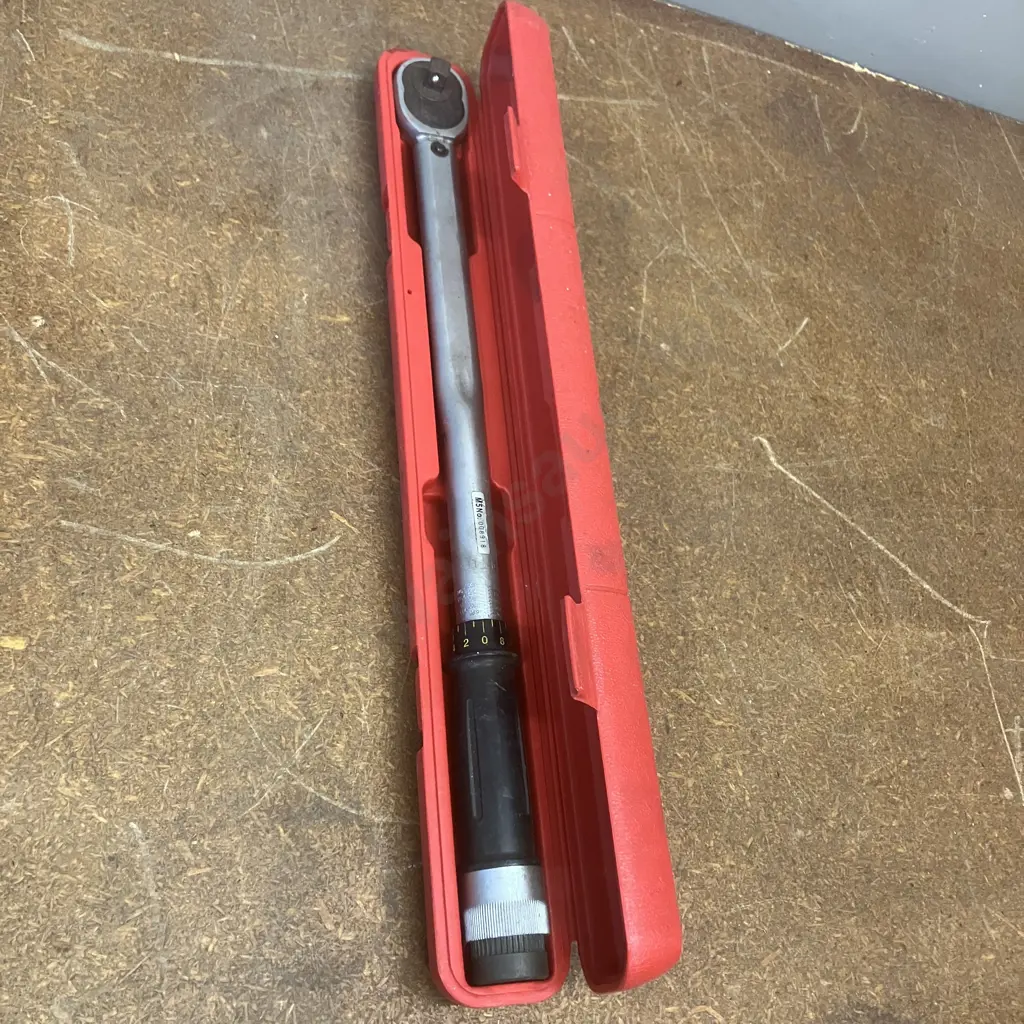 SCA 1/2" Drive Torque Wrench In Case Image 1++