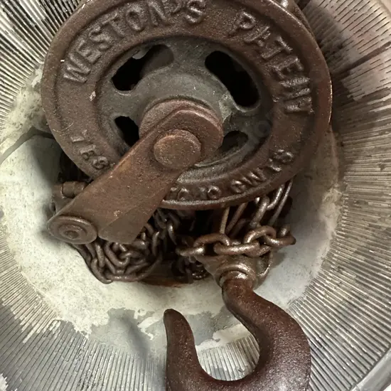 Vintage Westons Chain Hoist - 10 CWTS
