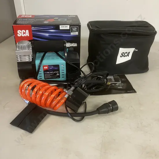 SCA Thunder 12V 100PSI 25LPM Tyre Inflator - Boxed