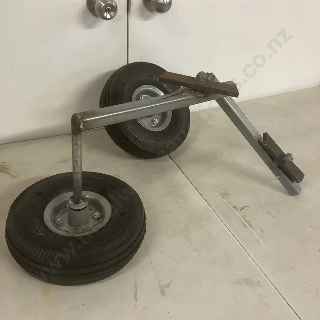 Pair of Adult Bike Sized Training Wheels With 4.10/3.50 - 4 Tyres Image 1++