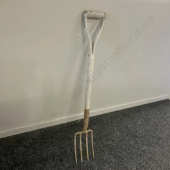 Vintage Wooden Handled Garden Fork