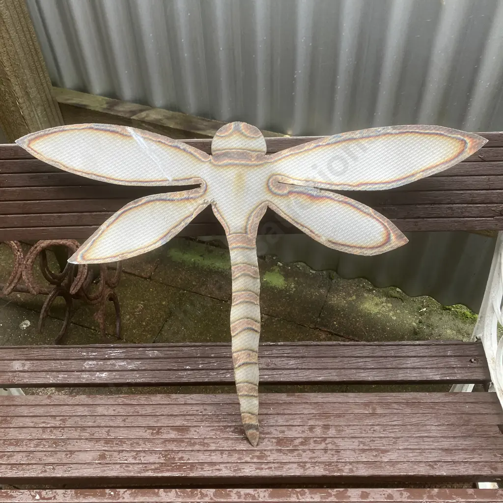 Polished Dragon Fly Wall Art. 46cm Image 1++