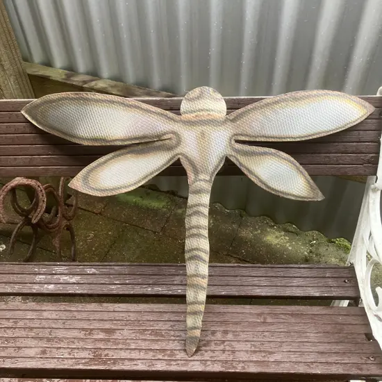 Polished Dragon Fly Wall Art. 46cm