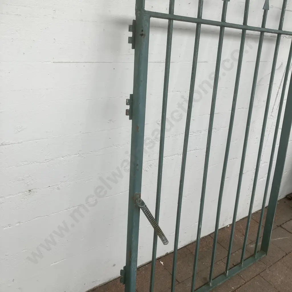 Steel Arched Top Gate With Arrow Point Finials. 192 x 110cm Image 1++