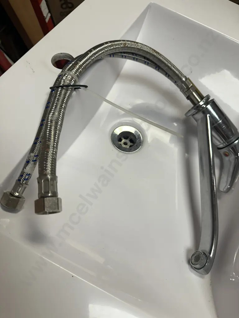 Wurth Square Basin With Aquatica Tap. 75 x 46cm (Small Chips) Image 1++