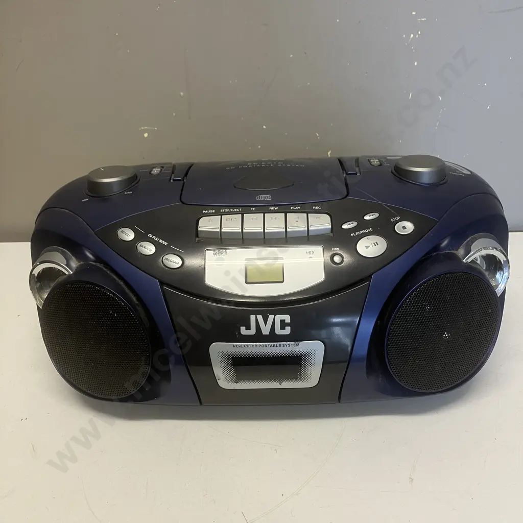 JVC RC-EX10 Boombox CD / FM AM Radio / Stereo Cassette Tape Player Portable Recorder Image 1++