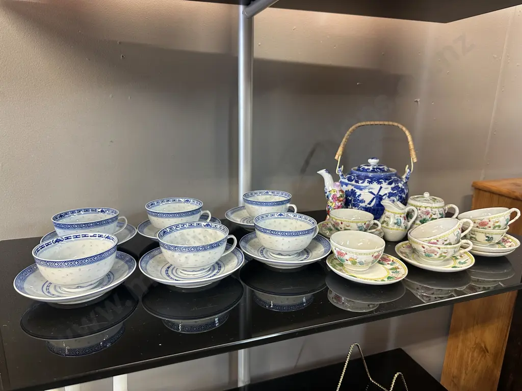 Vintage Chinese Rice Eye Tea Ware Etc Image 1++