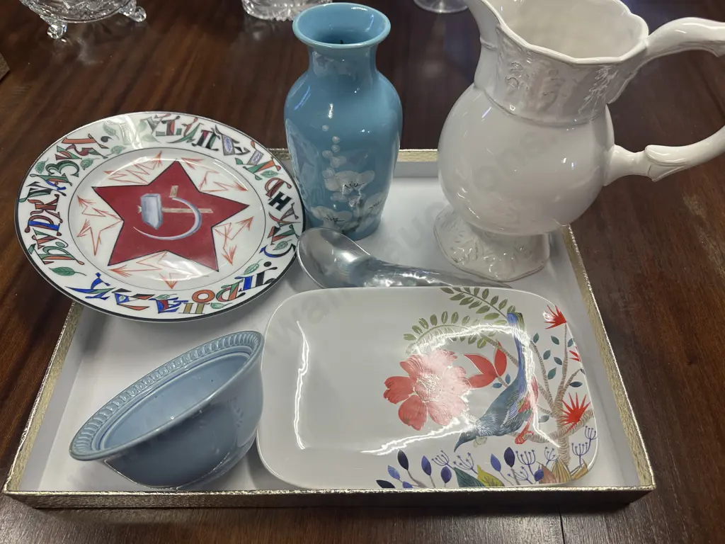 French Country Pitcher, Vase, Villeroy & Boch Bowl Etc Image 1++