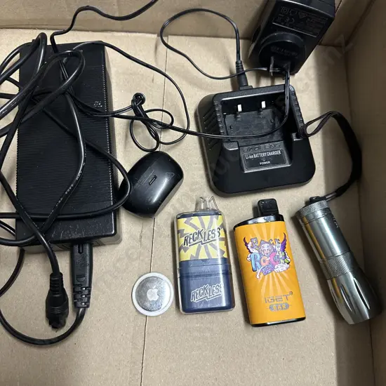 Electrical Things, Vapes,  Airtag, Liquid Ear Ear Buds Etc