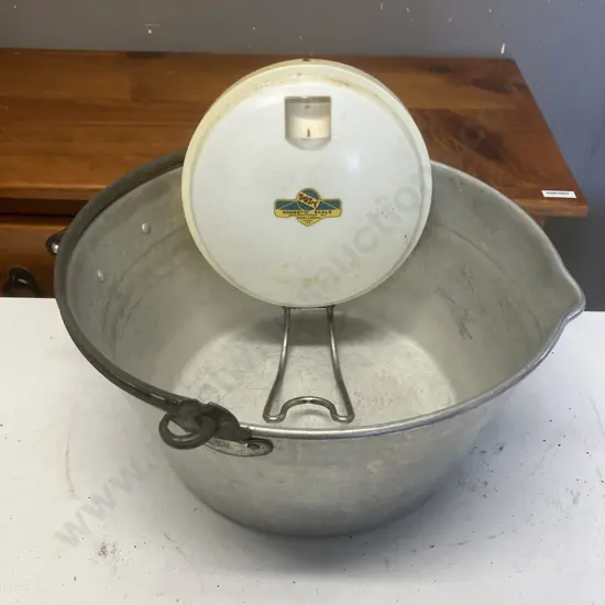 Vintage Aluminum Preserving Pan & Suzy Domestic Scales